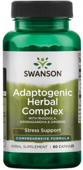 Swanson Adaptogenic Herbal Complex with Rhodiola, Ashwagandha & Ginseng 